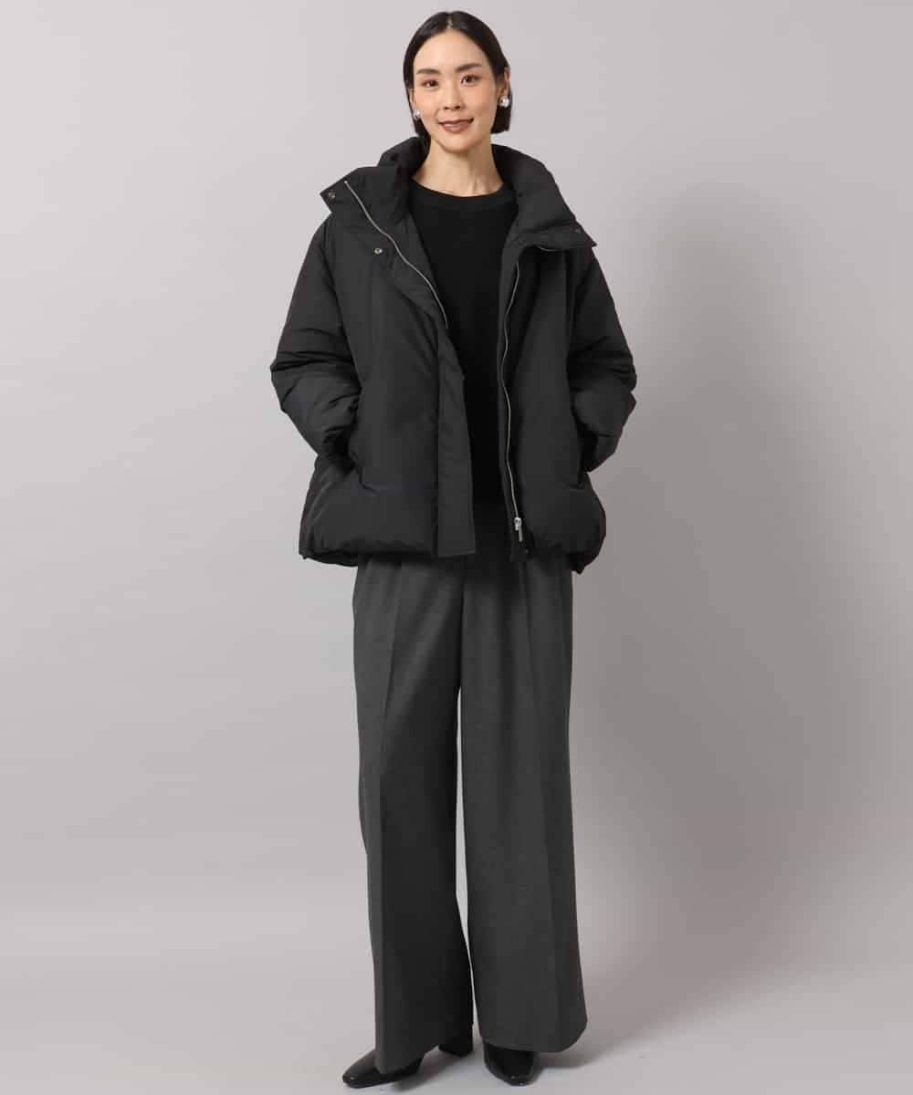 FMVBG50570 MICHEL KLEIN(ミッシェルクラン) ノーステッチスタンドカラーダウンジャケット ブラウン