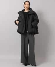 FMVBG50570 MICHEL KLEIN(ミッシェルクラン) ノーステッチスタンドカラーダウンジャケット ブラウン