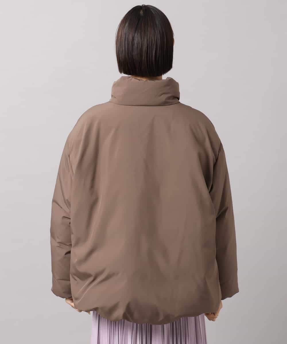 FMVBG50570 MICHEL KLEIN(ミッシェルクラン) ノーステッチスタンドカラーダウンジャケット ブラウン
