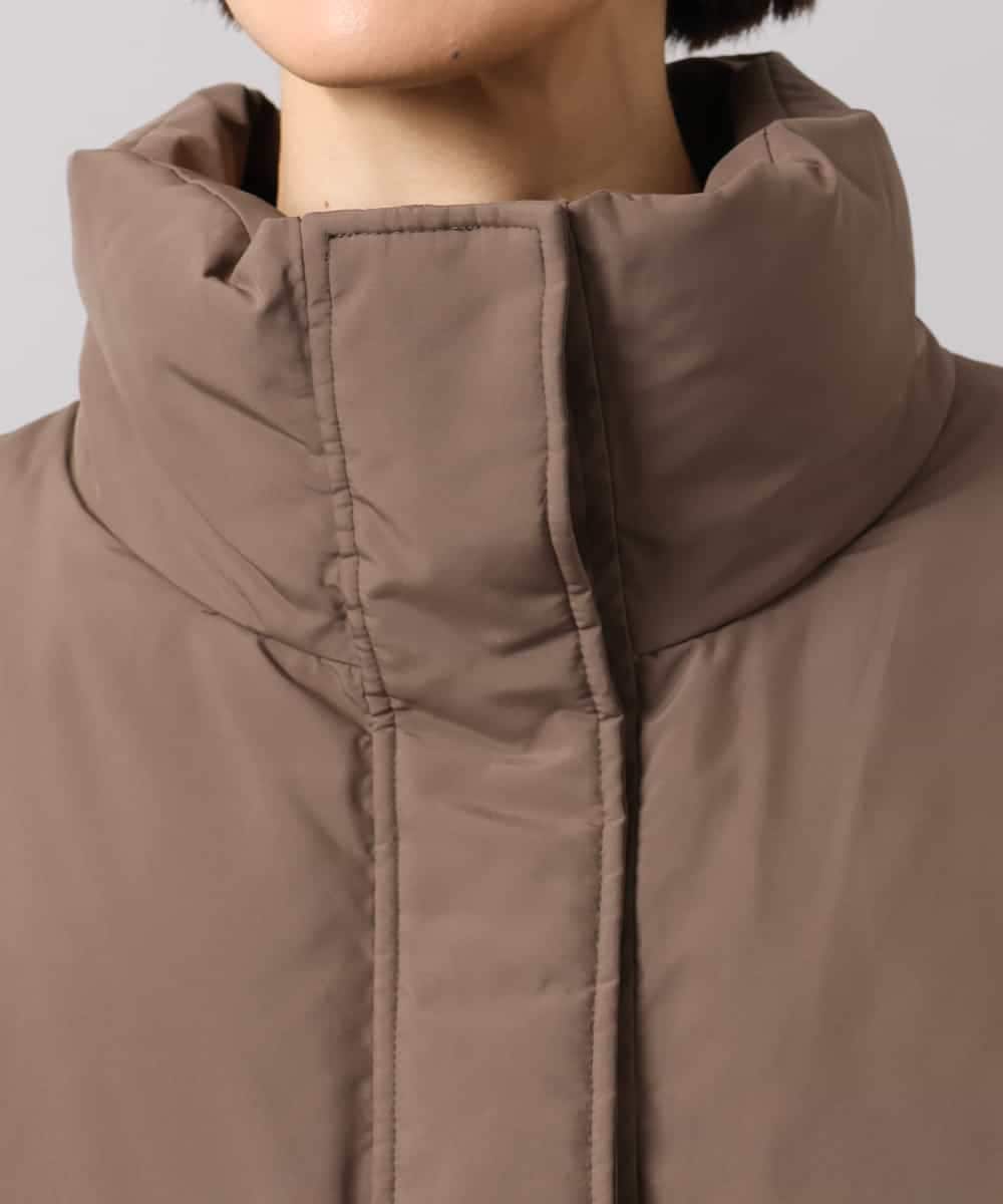 FMVBG50570 MICHEL KLEIN(ミッシェルクラン) ノーステッチスタンドカラーダウンジャケット ブラウン