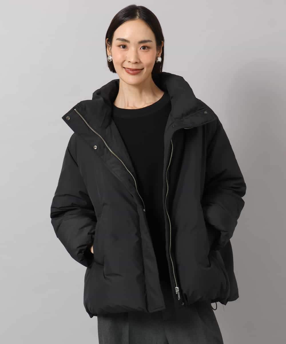 FMVBG50570 MICHEL KLEIN(ミッシェルクラン) ノーステッチスタンドカラーダウンジャケット ブラック