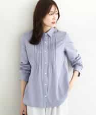 FOBFD02110 MK MICHEL KLEIN(MK ミッシェルクラン) [洗える]ストレッチジャージシャツ ライトグレー