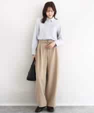 FOBFD02110 MK MICHEL KLEIN(MK ミッシェルクラン) [洗える]ストレッチジャージシャツ ライトグレー