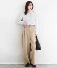 FOBFD02110 MK MICHEL KLEIN(MK ミッシェルクラン) [洗える]ストレッチジャージシャツ ライトグレー