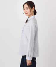 FOBFD02110 MK MICHEL KLEIN(MK ミッシェルクラン) [洗える]ストレッチジャージシャツ ライトグレー