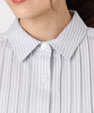 FOBFD02110 MK MICHEL KLEIN(MK ミッシェルクラン) [洗える]ストレッチジャージシャツ ライトグレー