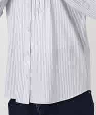 FOBFD02110 MK MICHEL KLEIN(MK ミッシェルクラン) [洗える]ストレッチジャージシャツ ライトグレー