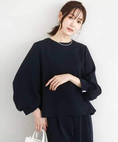 FOBFD14140 MK MICHEL KLEIN [撥水/防シワ/洗える]ボリュームスリーブブラウス