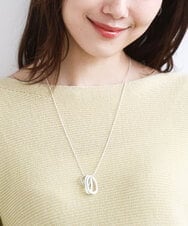 FR2FD21065 MK MICHEL KLEIN(MK ミッシェルクラン) リングモチーフロングネックレス シルバー