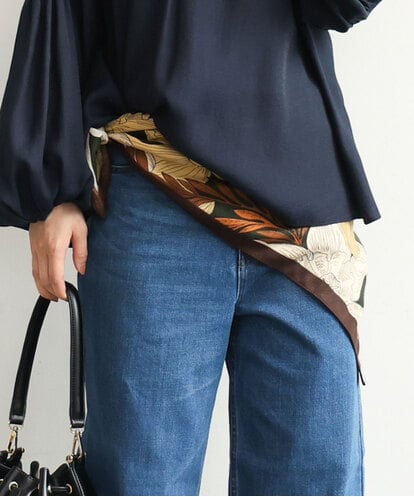 FR3AG30050 MK MICHEL KLEIN [洗える]ヴィンテージフラワー大判スカーフ