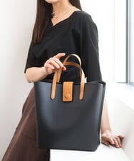 FR5GD04120 MK MICHEL KLEIN(MK ミッシェルクラン) 2wayスクエアトートバッグ ブラック
