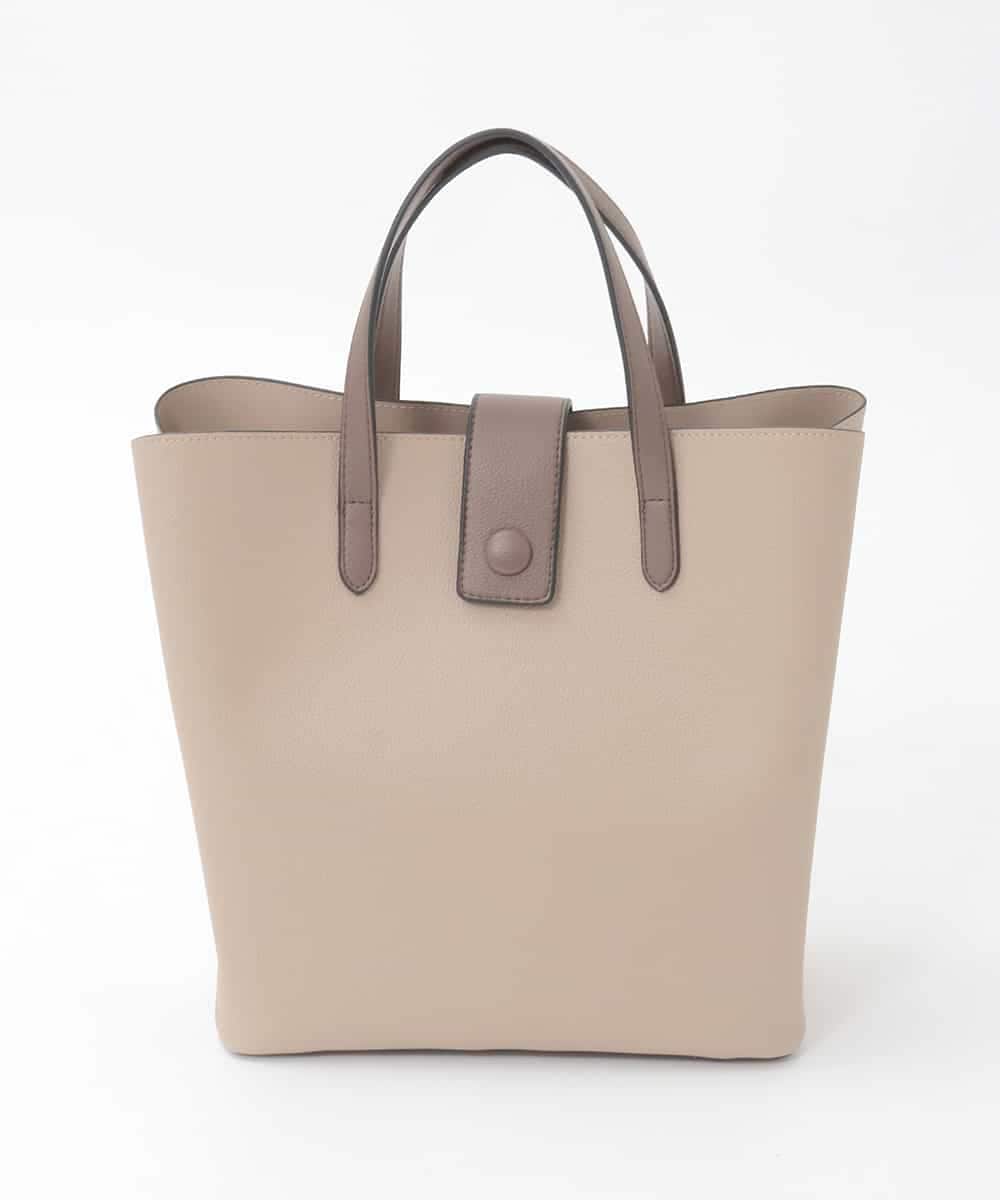 FR5GD04120 MK MICHEL KLEIN(MK ミッシェルクラン) 2wayスクエアトートバッグ ベージュ