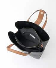 FR5GD04120 MK MICHEL KLEIN(MK ミッシェルクラン) 2wayスクエアトートバッグ ブラック