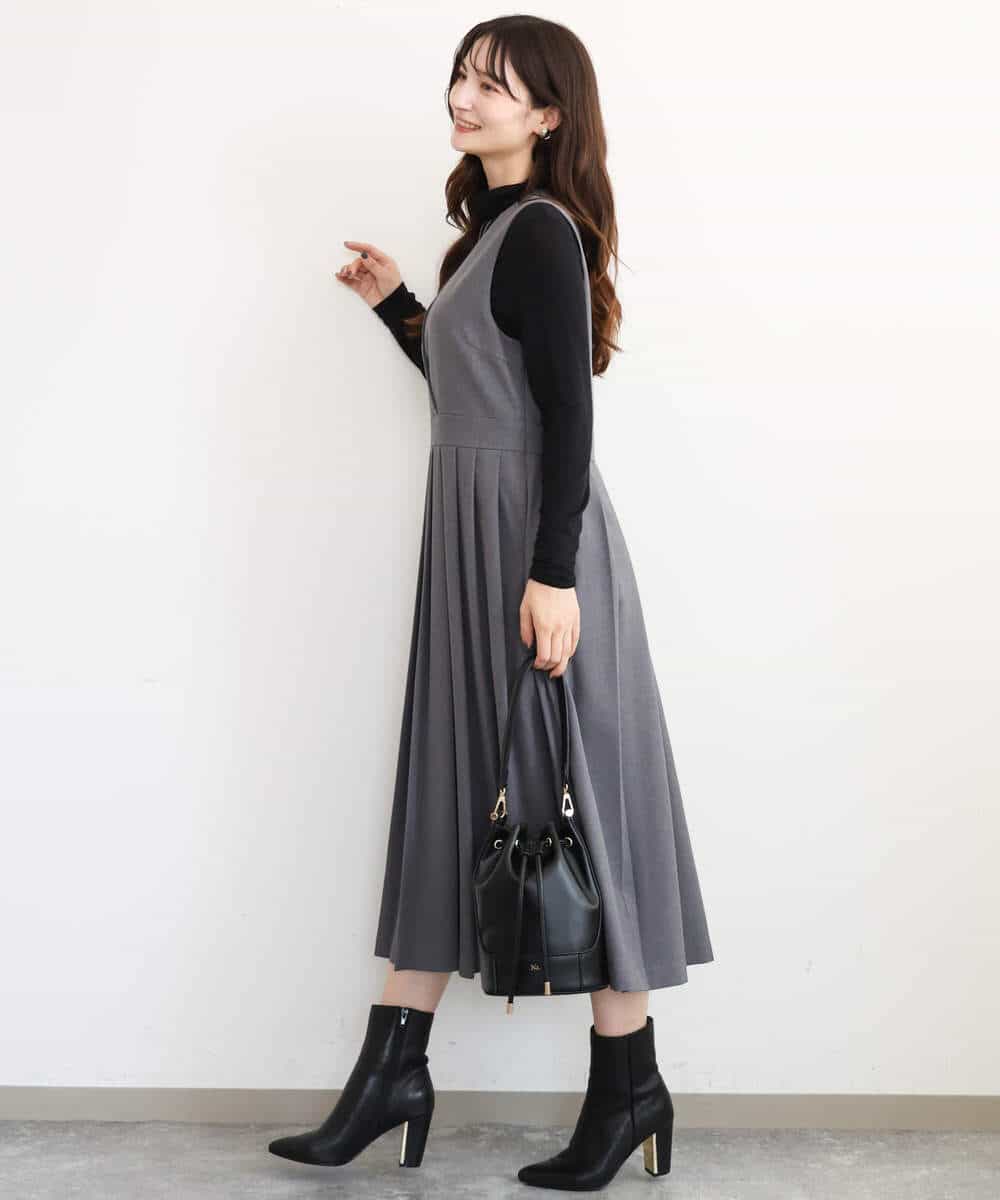 FR5JD21140 MK MICHEL KLEIN(MK ミッシェルクラン) [2way]バケツ型巾着バッグ ベージュ