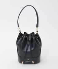 FR5JD21140 MK MICHEL KLEIN(MK ミッシェルクラン) [2way]バケツ型巾着バッグ ブラック