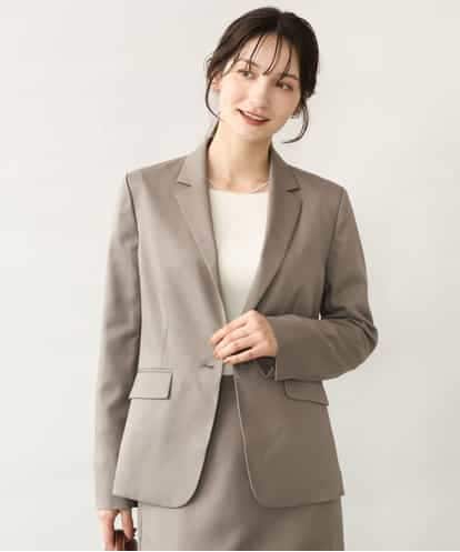 FUDAG30230 MK MICHEL KLEIN [セットアップ対応/洗える]イージーツイル テーラードジャケット