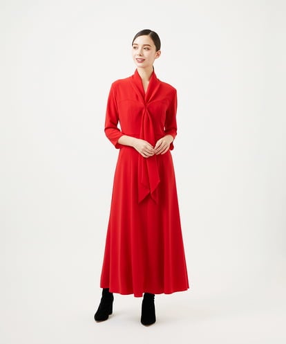 GBECD30800 Sybilla ボウタイデザインドレス