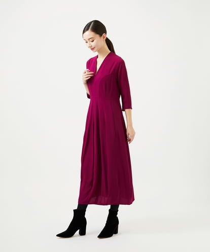 GBECD32800 Sybilla 【メディア着用】コクーンシルエットドレス