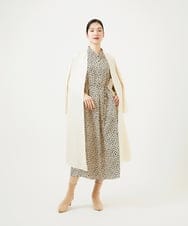 GBEEE03630 Sybilla(シビラ) ランダムドットプリントドレス ブラック×ベージュ
