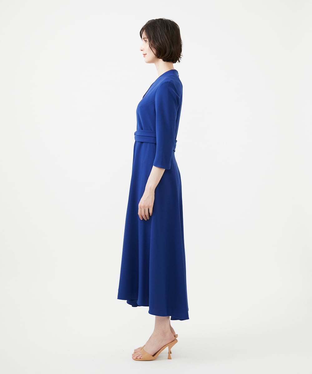 GBEGD36700 Sybilla(シビラ) ウエストベルトドレス ブルー