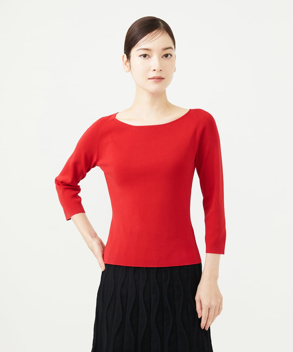 GBFAD02250 Sybilla(シビラ) レーヨンストレッチプルオーバー レッド