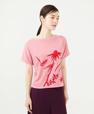 GBFAG05500 Sybilla(シビラ) フラワーシルエットニット ピンク