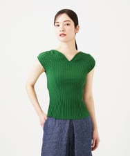 GBFGD30330 Sybilla(シビラ) ハートモチーフリブニット グリーン