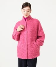 GBJAH01900 Sybilla(シビラ) モヘヤループショートコート ピンク