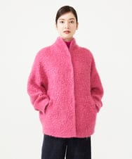 GBJAH01900 Sybilla(シビラ) モヘヤループショートコート ピンク