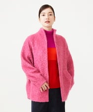 GBJAH01900 Sybilla(シビラ) モヘヤループショートコート ピンク
