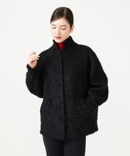 GBJAH01900 Sybilla(シビラ) モヘヤループショートコート ブラック
