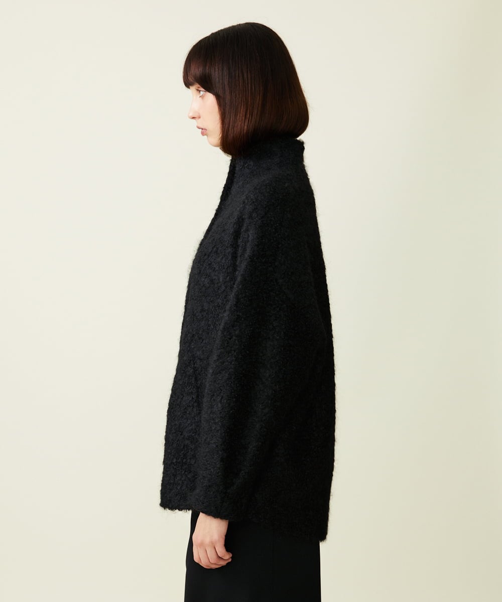 GBJAH01900 Sybilla(シビラ) モヘヤループショートコート ブラック