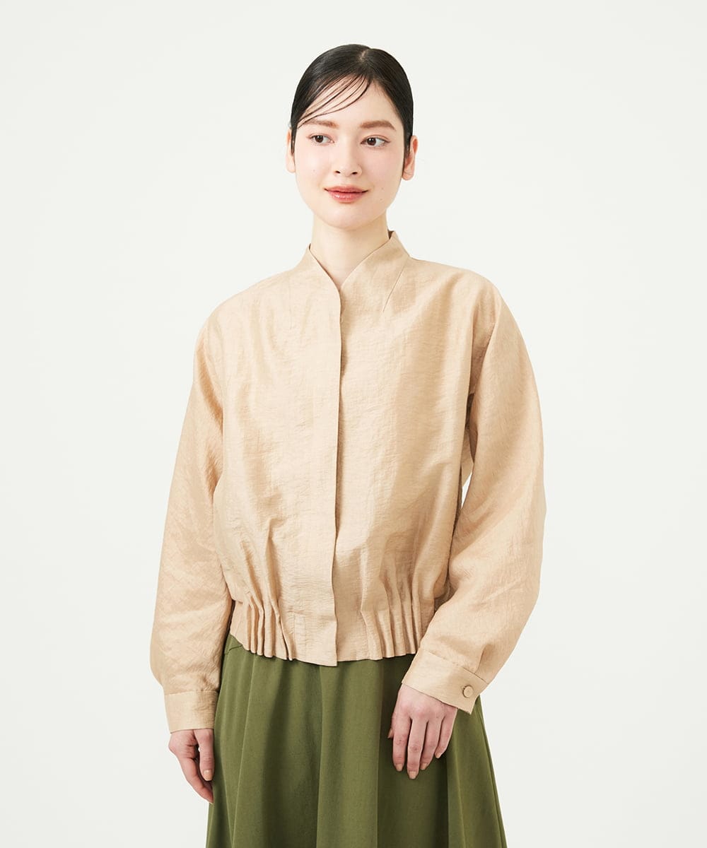 GBJEE22700 Sybilla(シビラ) タックヘムブルゾン ベージュ