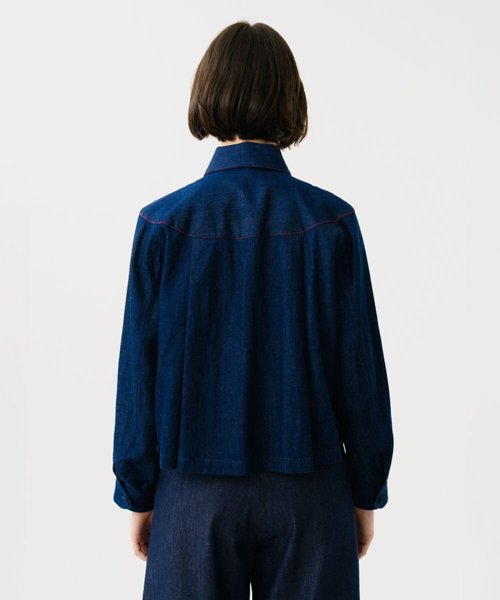 GBJGF04450 Sybilla(シビラ) 【再入荷】ステッチデニムジャケット インディゴ
