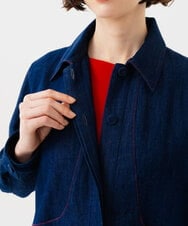 GBJGF04450 Sybilla(シビラ) 【再入荷】ステッチデニムジャケット インディゴ