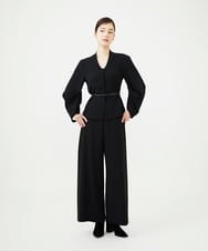 GBLAG01400 Sybilla(シビラ) 【メディア着用】ジョーゼットワイドパンツ ブラック