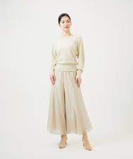 GBLEE42250 Sybilla(シビラ) シアークリンクルフレアパンツ ベージュ