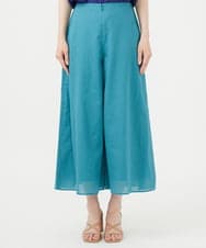 GBLHD04360 Sybilla(シビラ) スカート風クロップドパンツ ブルーグリーン