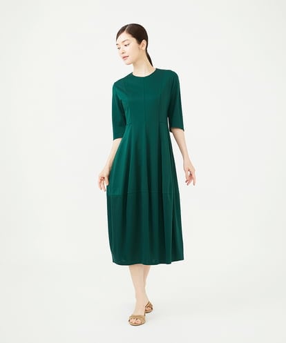 GBPJE35540 Sybilla 【メディア着用】コクーンシルエットジャージードレス
