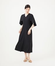 GBPJE53500 Sybilla(シビラ) ケープスリーブドレス ブラック
