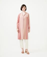 GBUYD80150 Sybilla(シビラ) マルチカラー切り替えコート ピンクベージュ系