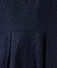 GDEGD84630 Sybilla(シビラ) 【メディア着用】フラワー総刺繍ドレス ネイビー