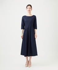 GDEGD84630 Sybilla(シビラ) 【メディア着用】フラワー総刺繍ドレス ネイビー