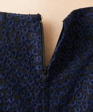 GDEGD84630 Sybilla(シビラ) 【メディア着用】フラワー総刺繍ドレス ネイビー