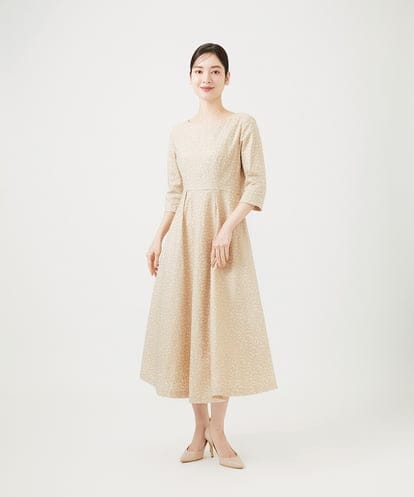 GDEGD84630 Sybilla 【メディア着用】フラワー総刺繍ドレス