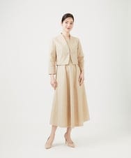 GDEGD84630 Sybilla(シビラ) 【メディア着用】フラワー総刺繍ドレス ベージュ