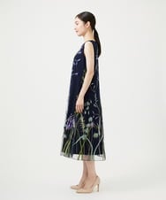 GDPGD90800 Sybilla(シビラ) リーフ刺繍チュールドレス ネイビー