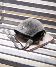 GG7JD30080 Jocomomola(ホコモモラ) フラワーモチーフチューリップハット グレー