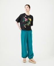 GHLHF20300 Sybilla(シビラ) 【PLAYA】リネンレーヨンバルーンパンツ グリーン