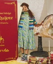 GJEGD01330 Jocomomola(ホコモモラ) Don Quijote フラワープリントワンピース アイボリー